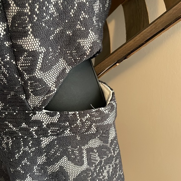 Abercrombie & Fitch Peek A Boo Mini  Dress Size M Gun Metal Gray - Picture 4 of 6